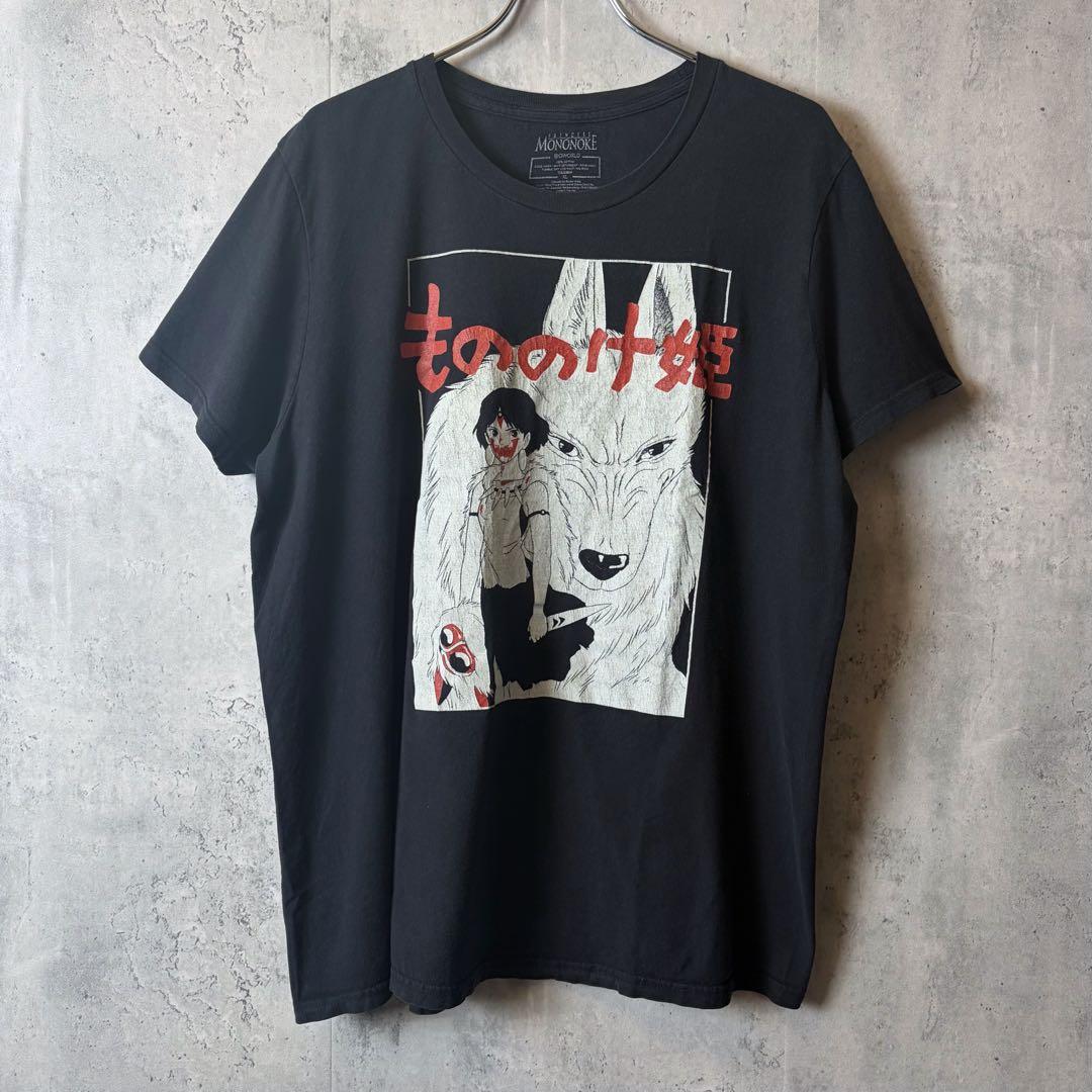 【XL】ジブリ もののけ姫 アニメ Tシャツ 海外古着