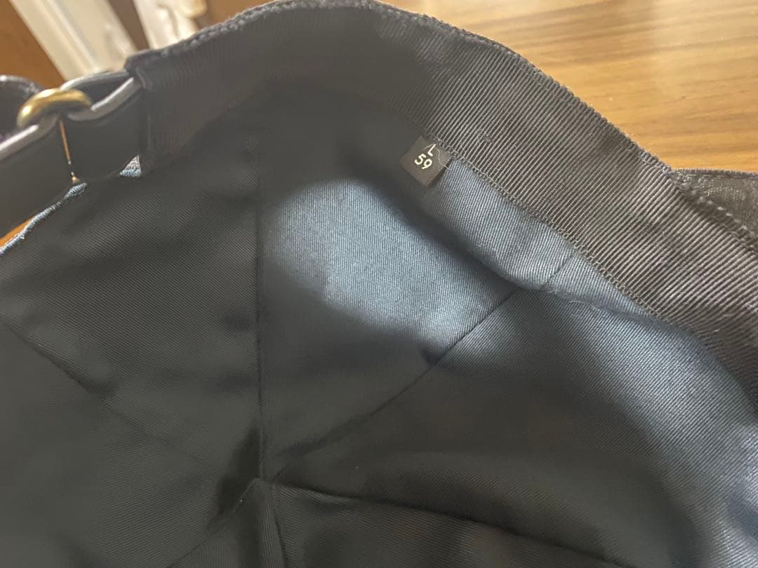 GUCCI GGキャンバス キャップ L 59cm ブラック