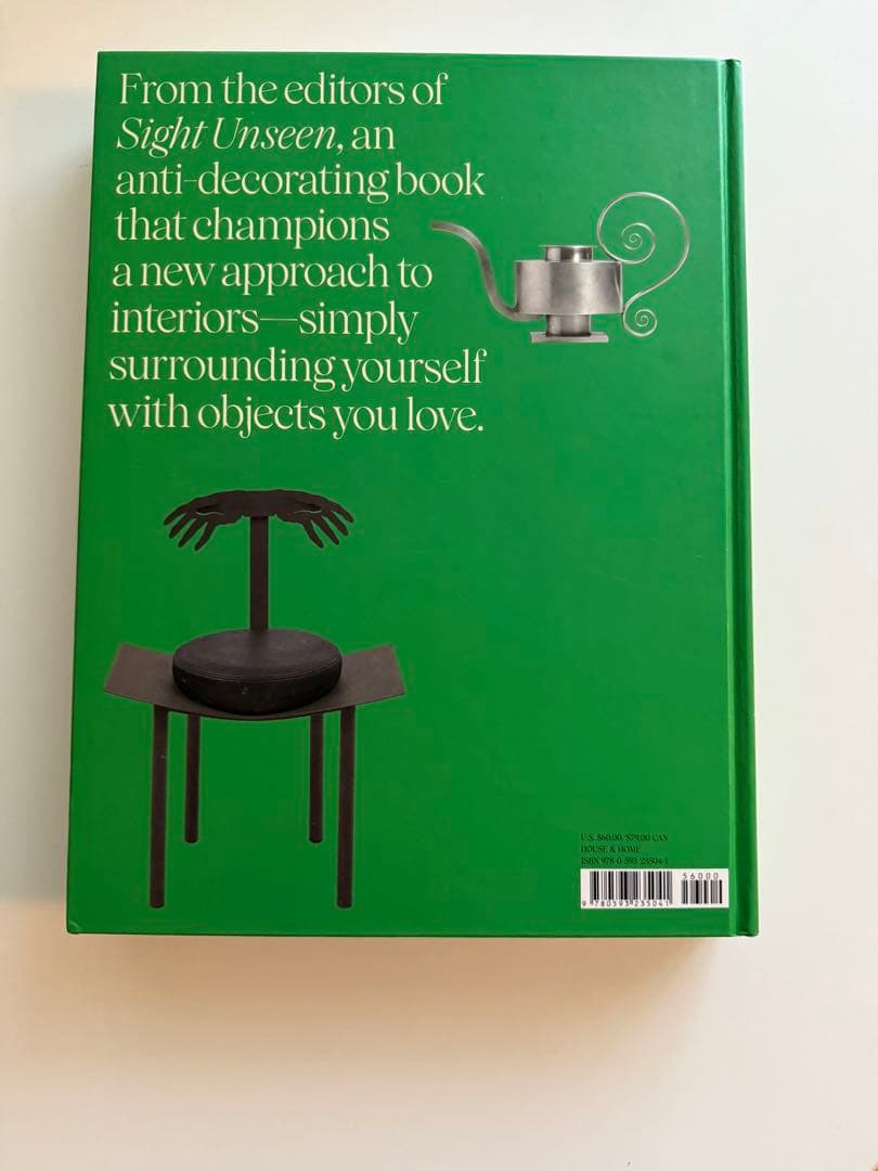 洋書インテリア本HOW TO LIVE WITH OBJECTS(H)