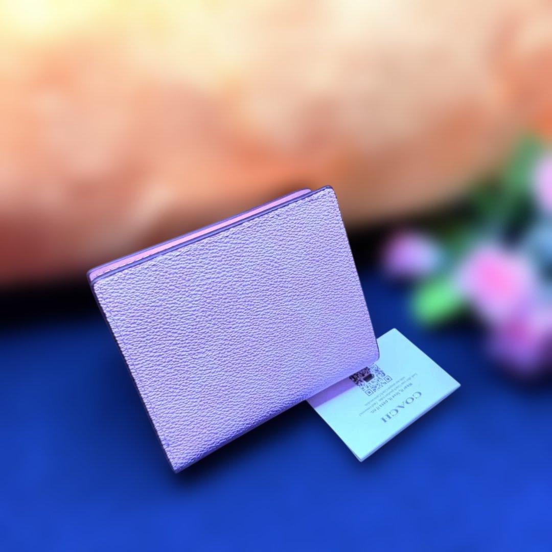 S*e様 COACHコーチ・シグネチャー キャンバススナップコンパクト二つ折り財
