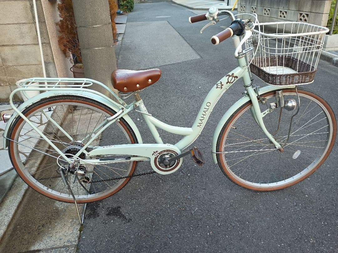 子供用自転車 ミントグリーン　２６インチ【埼玉県川口市まで引き取り限定】