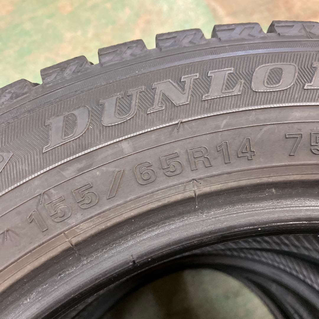 DL WM02 155/65R14 19年製 4本セットスタッドレスタイヤ軽四