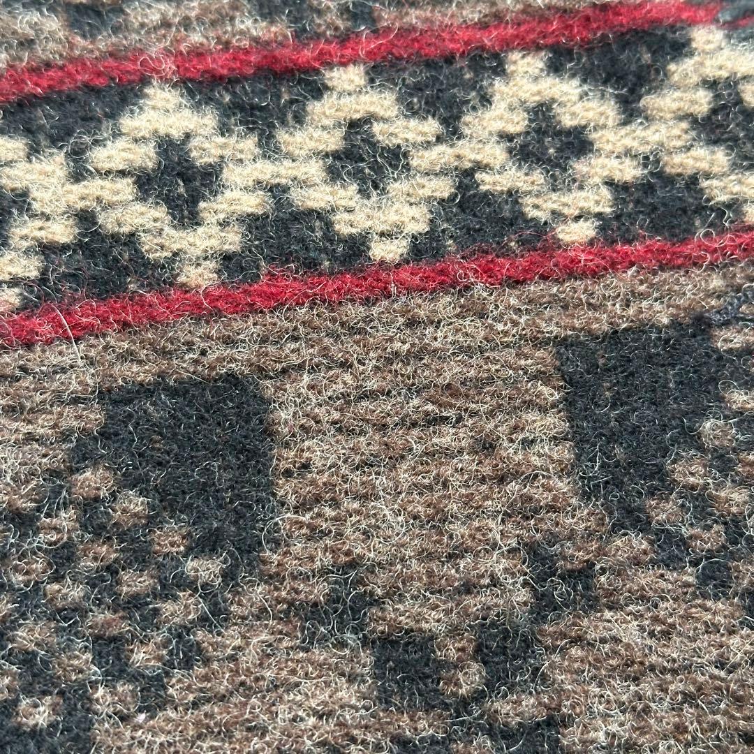 90s WOOLRICH カジュアル　M ウールベスト 幾何学模様　USA製