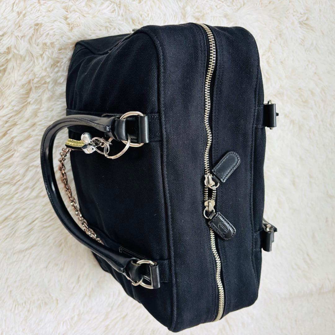 ポーター ベアブリック ハンドバッグ 本革 チェーン PORTER ブラック