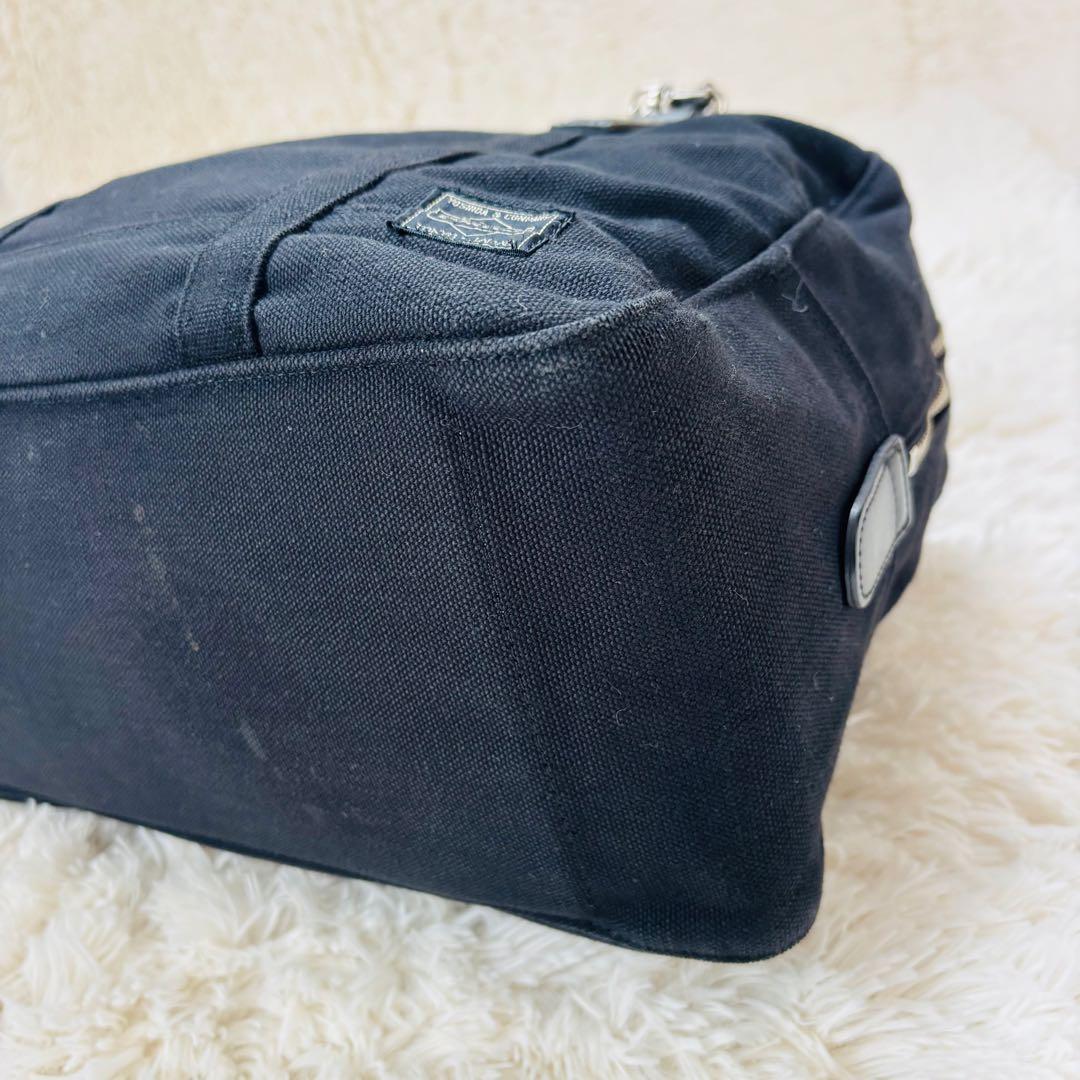 ポーター ベアブリック ハンドバッグ 本革 チェーン PORTER ブラック