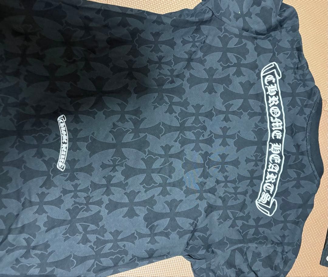 Chrome Hearts クロス柄 Tシャツ ブラック