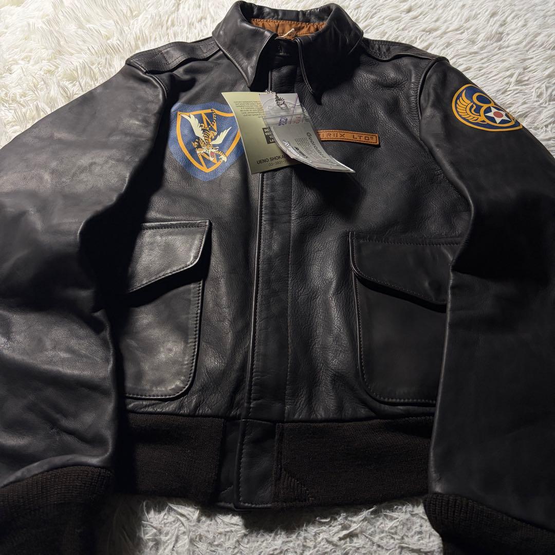 も*ん様 新品/タグ付■AVIREX フライトジャケット　A-2 フライングタイ