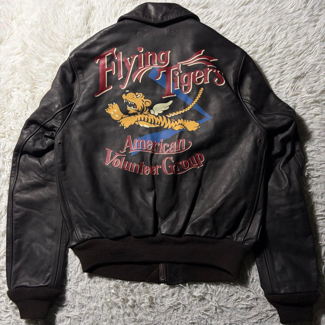 も*ん様 新品/タグ付■AVIREX フライトジャケット　A-2 フライングタイ