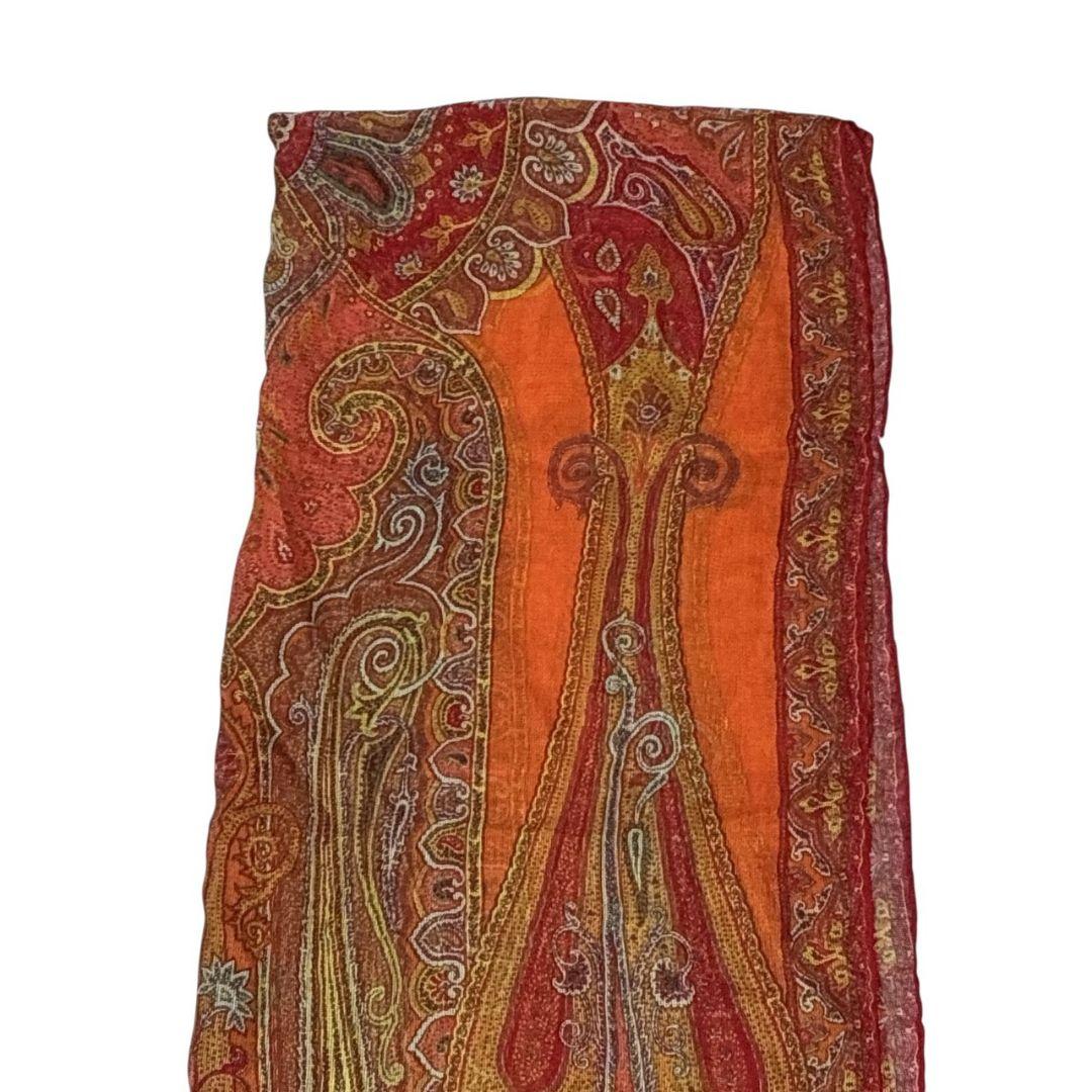 美品★ETRO エトロ シルク100% イタリア 大判ストール スカーフ