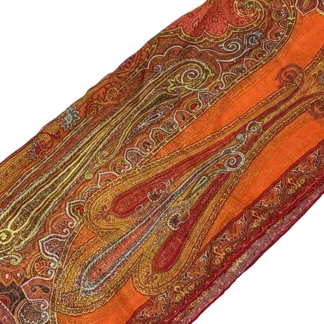 美品★ETRO エトロ シルク100% イタリア 大判ストール スカーフ