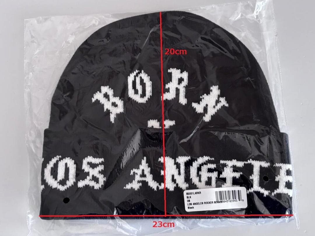 帽子 BORN x RAISED LOS ANGELES ROCKER BEANIE