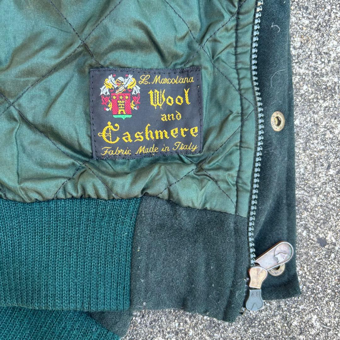 80s FJALLRAVEN ウールジャケット カシミヤ ブラックウォッチ 中綿