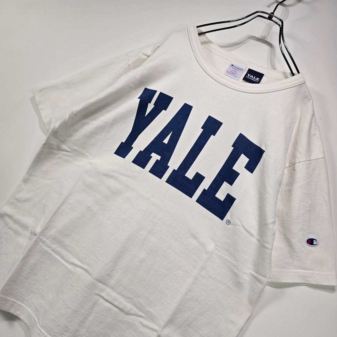 Champion　USA製　イェール大学　Tシャツ　L　厚手　リユース　古着