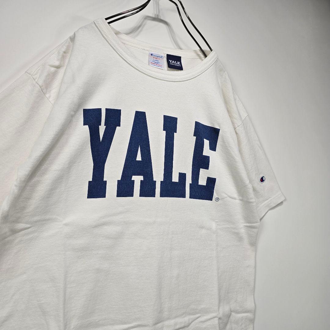 Champion　USA製　イェール大学　Tシャツ　L　厚手　リユース　古着