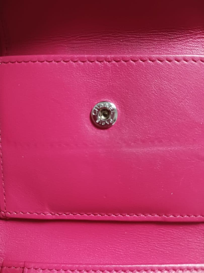 CHANEL 赤 三つ折り財布