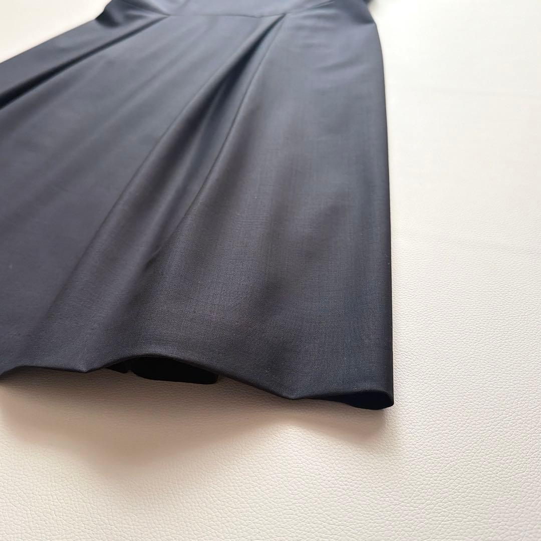 theory luxe ワンピース 濃紺 半袖 フレア 40
