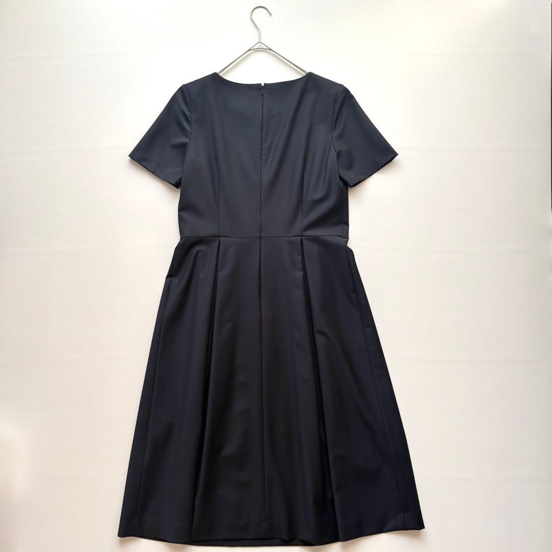 theory luxe ワンピース 濃紺 半袖 フレア 40