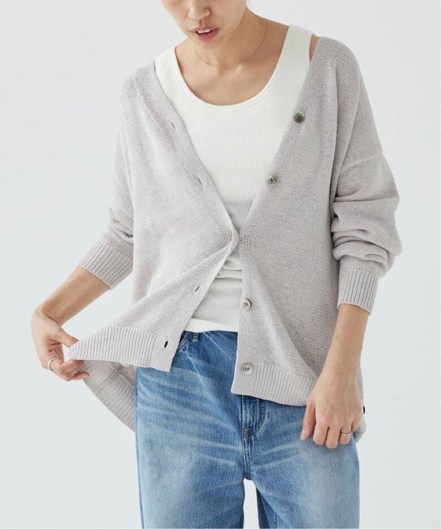 IENA イエナ テープヤーン 2WAYカシュクールカーディガン