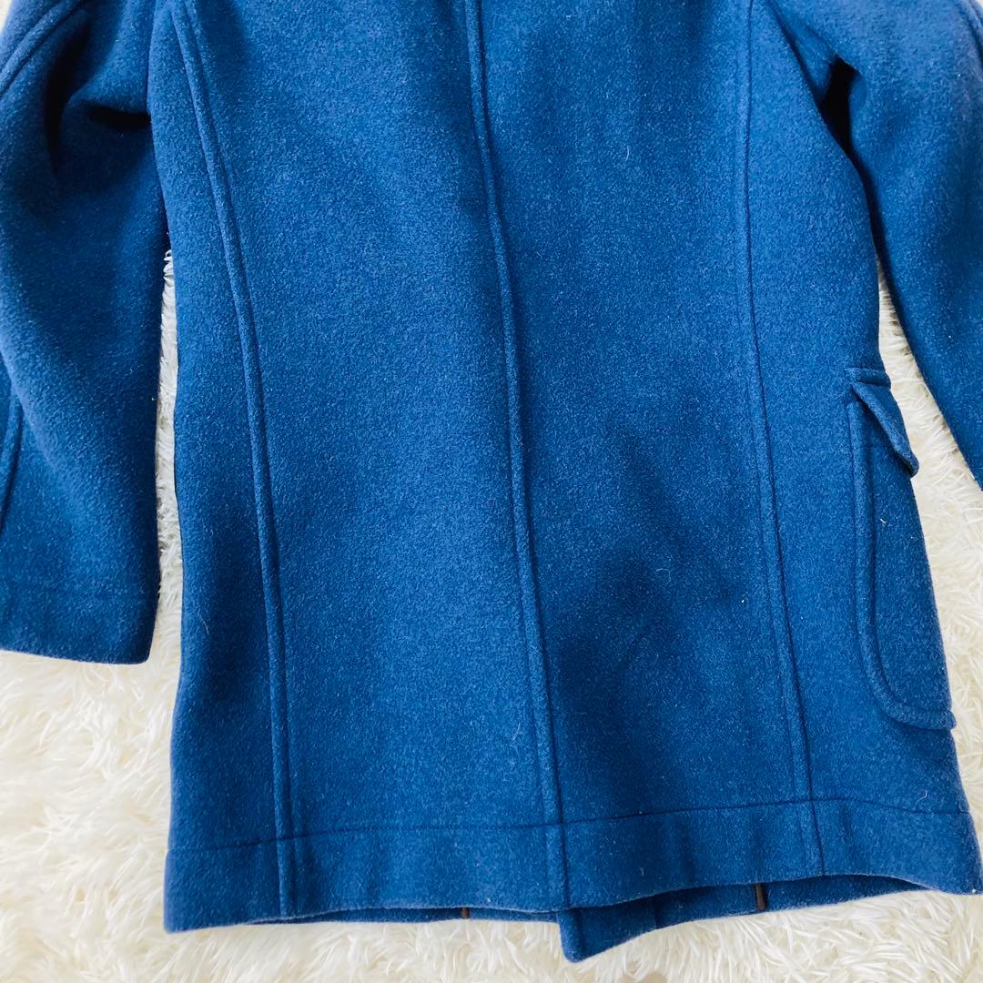 【美品】London traditionイギリス製　ダッフルコート　青　ブルー