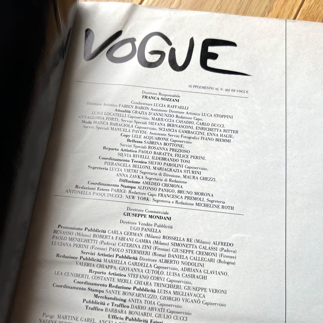 VOGUE 1988 別冊特大付録 マッツ・グスタフソン