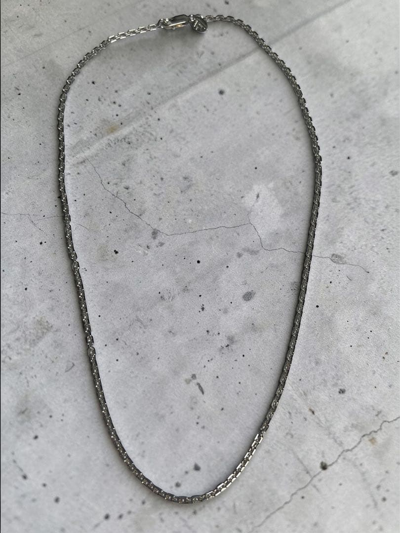 SAAD カットあずきチェーンネックレス 2.5mm 45cm シルバー925