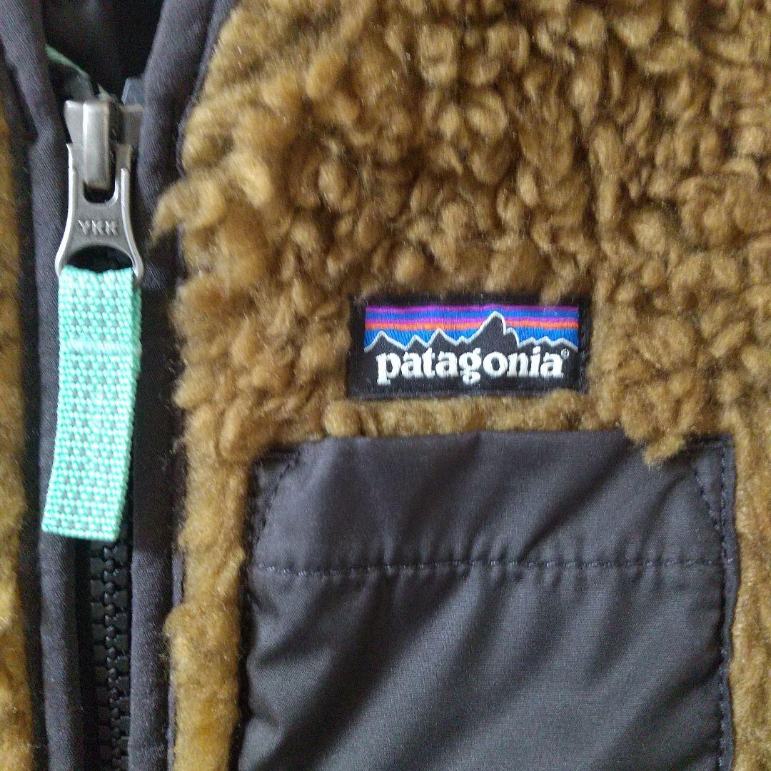 patagonia フリースベスト 2T ブラウン
