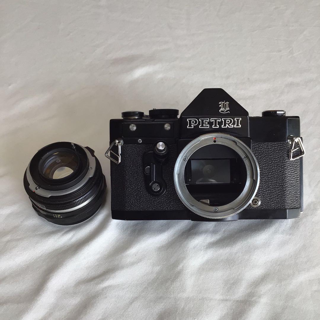 ペトリ黒Petri V6、55mm f1.8美品