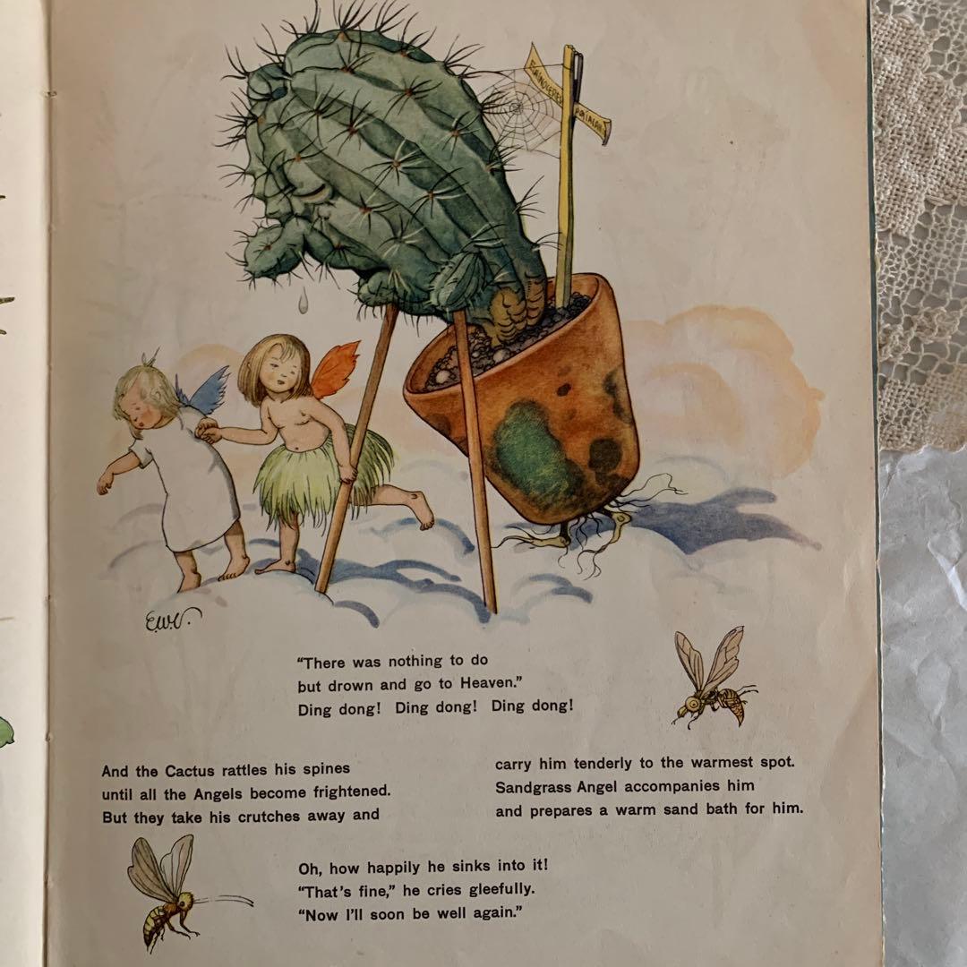 1930年アンティーク可憐な挿絵の絵本　洋書　古書　児童書ジャンクジャーナルにも
