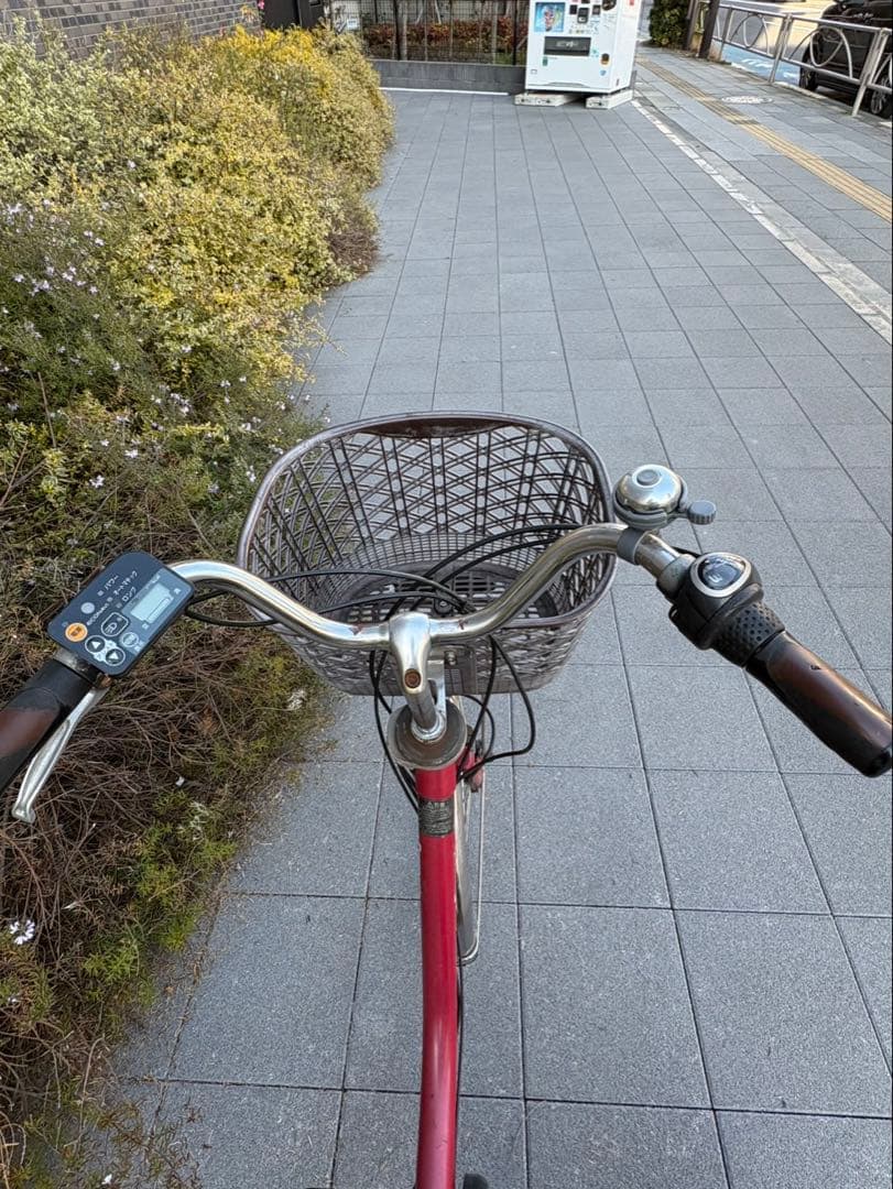 シティタイプ 電動アシスト自転車 赤