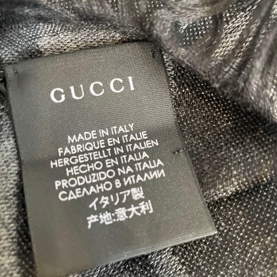 gucciウールシルク大判ストール　新品未使用タグ付き