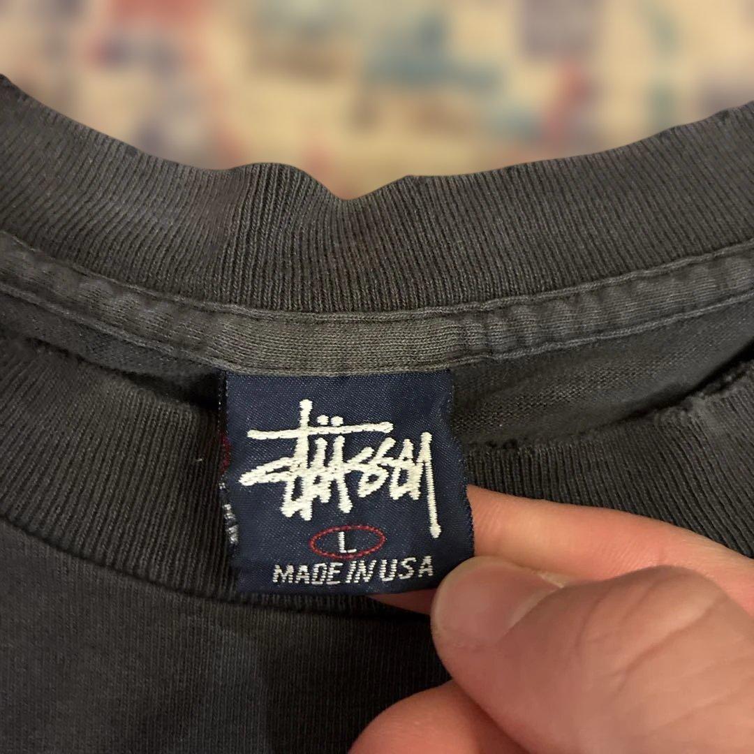 90s old stussy オールドステューシー　ロンt 紺タグ　usa