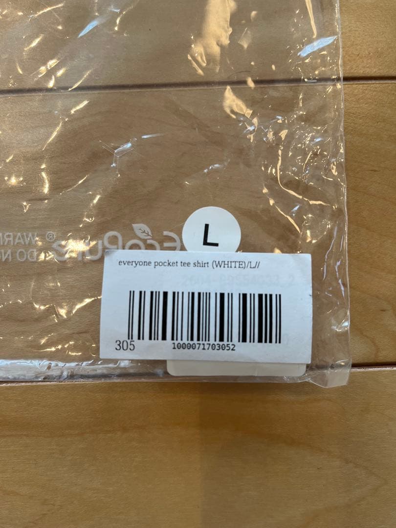 Y*u様 everyone pocket tee shirt L ホワイト