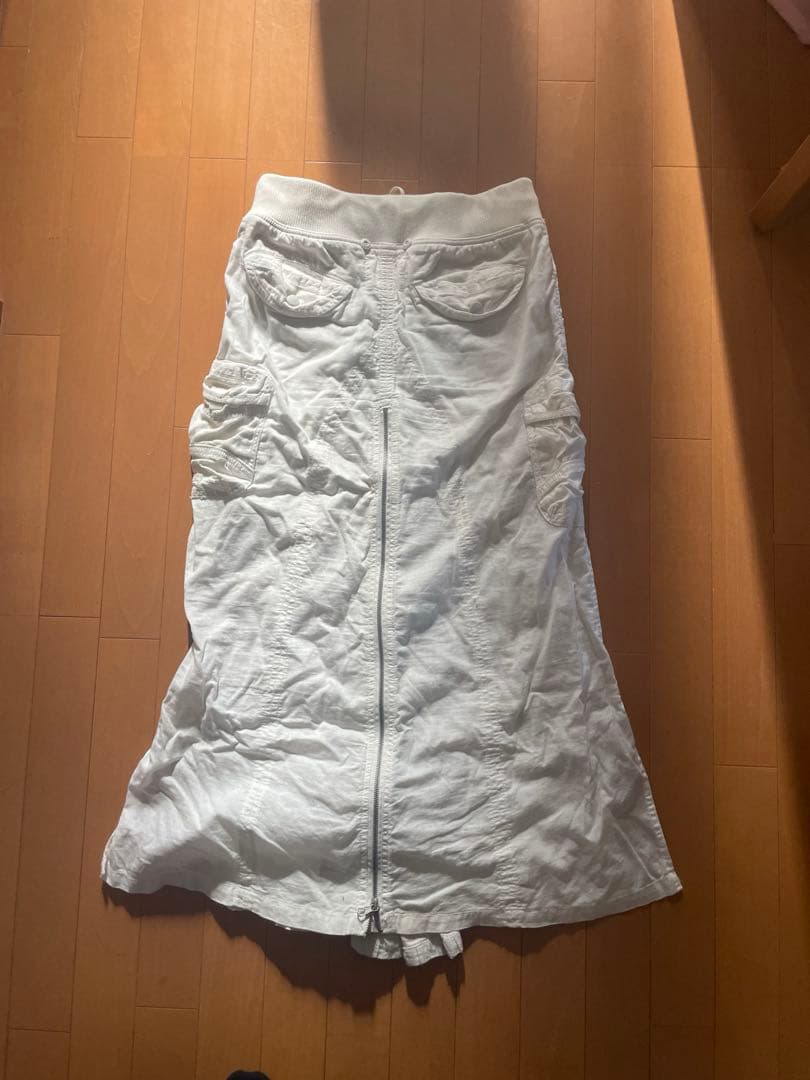 スカート 00s goa Long flare cargo skirt archive