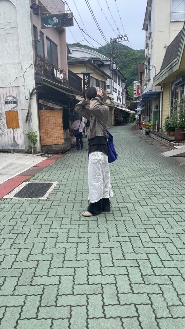 スカート 00s goa Long flare cargo skirt archive