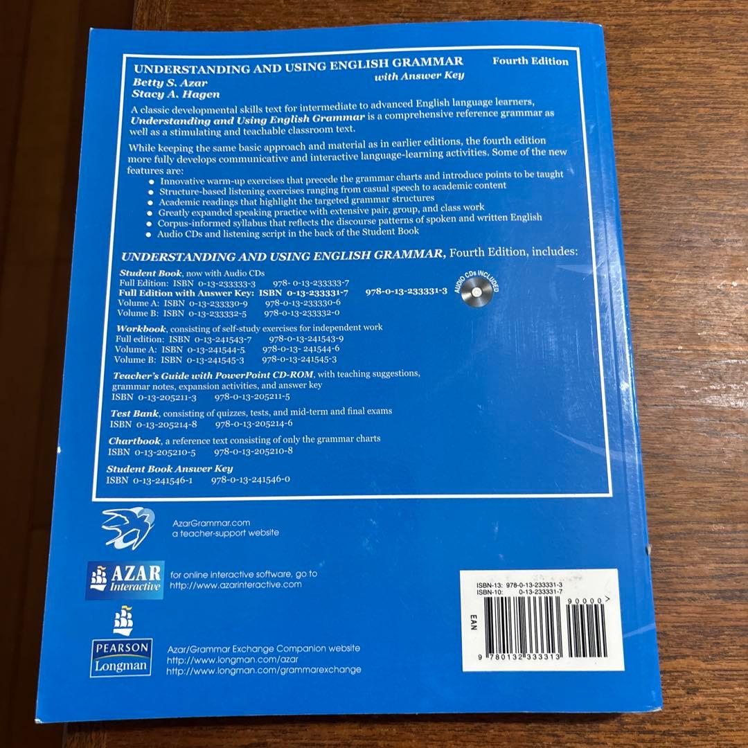 語学・辞書・学習参考書 Understanding and Using English Grammar