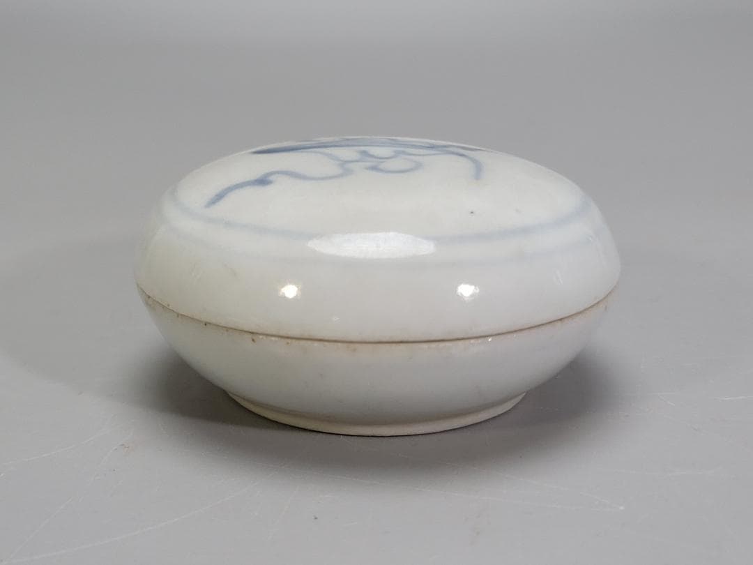 中国 染付 香合 茶道具