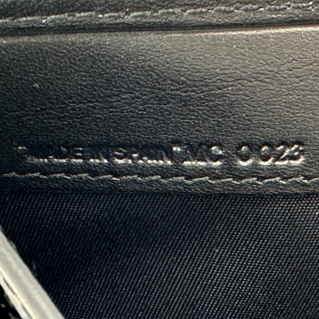 【美品】Christian Dior トロッター柄 がま口 折財布 ブラック