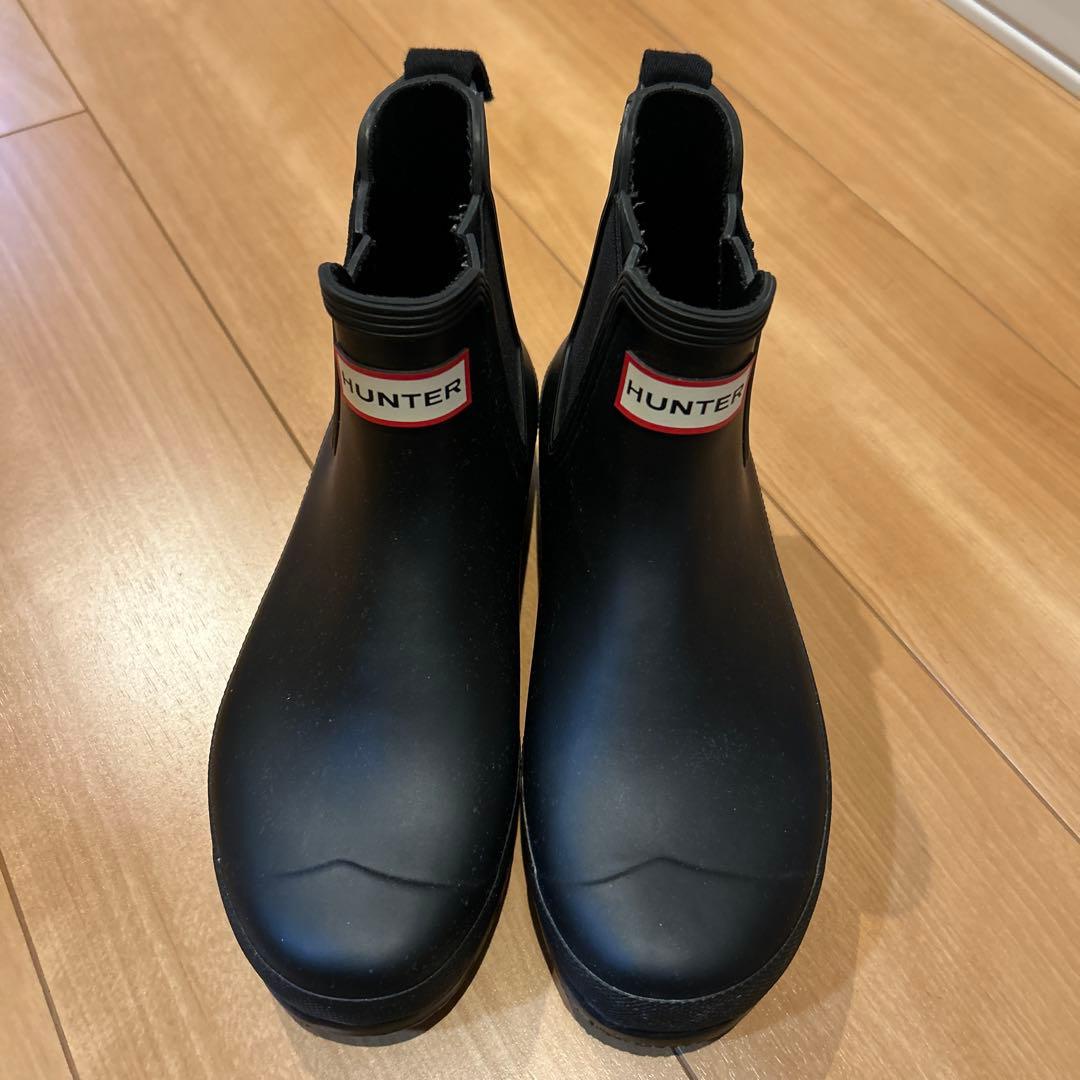 HUNTER レインブーツ　長靴　ショートブーツ　24㎝