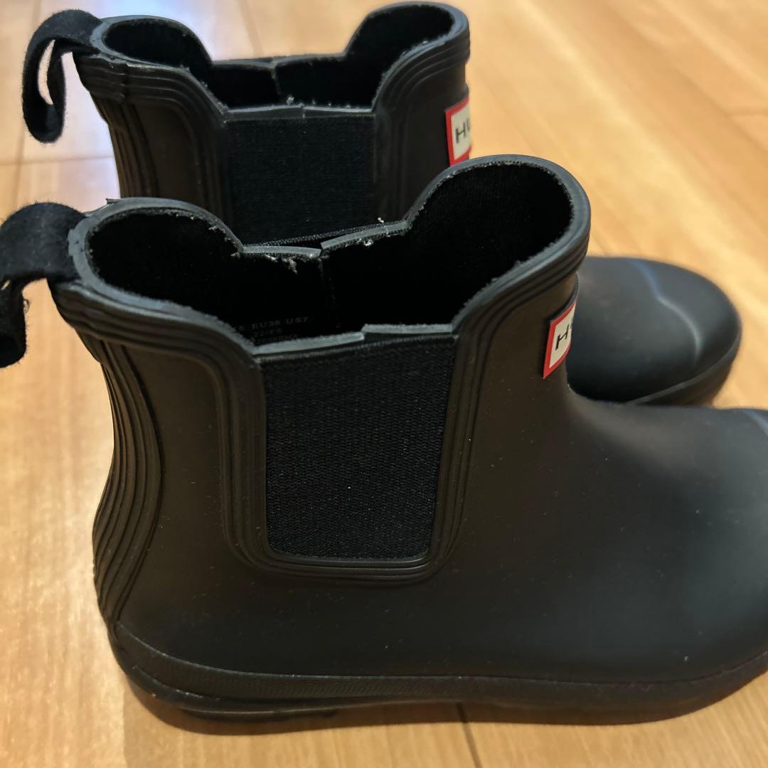 HUNTER レインブーツ　長靴　ショートブーツ　24㎝