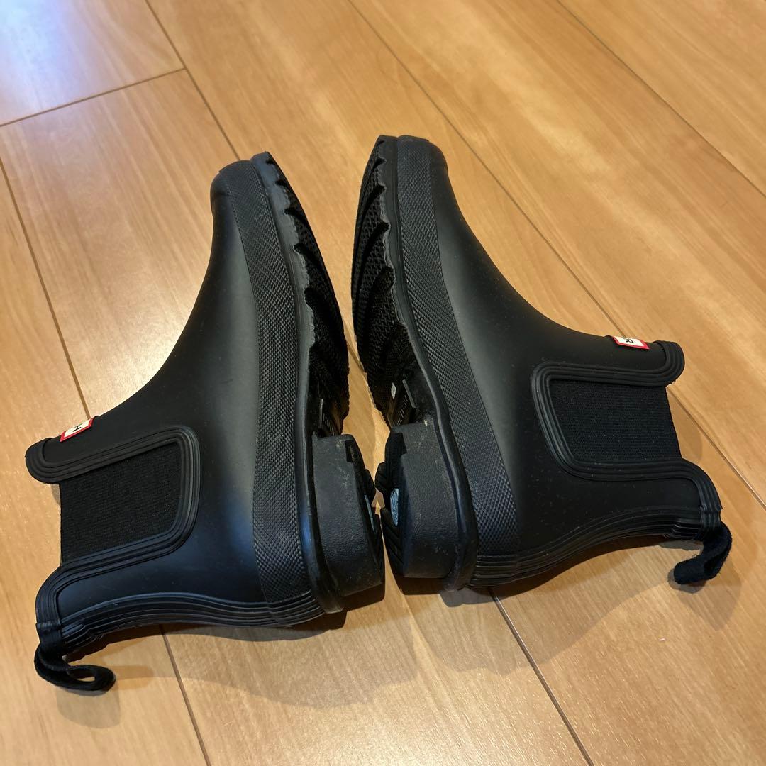 HUNTER レインブーツ　長靴　ショートブーツ　24㎝