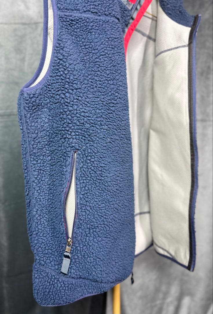 Patagonia レトロX ベスト L 23048 ネイビー 赤ポケット