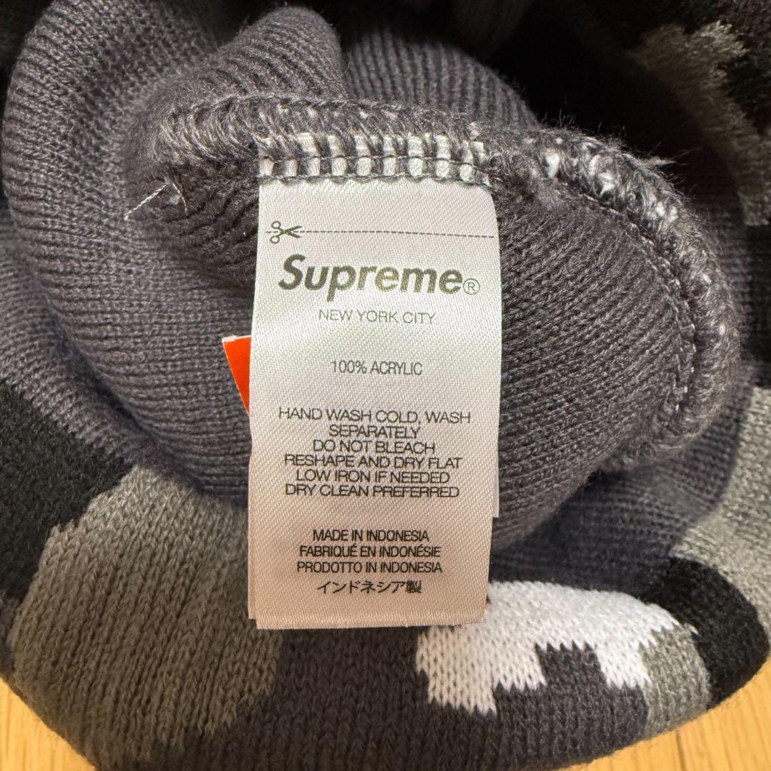 Supreme Camo Big Logo Beanie ビーニー　ニット帽