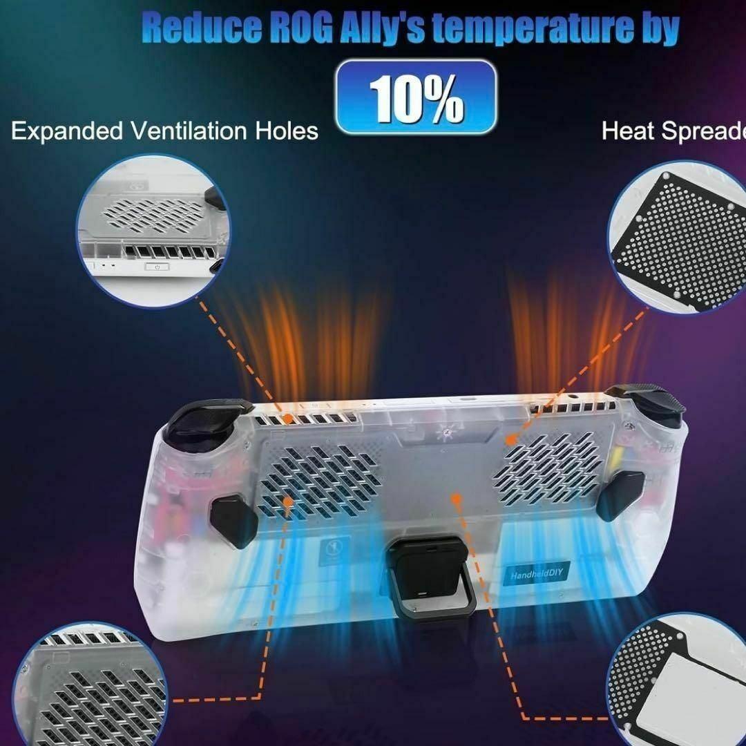 ケース (半透明)　熱管理　ROG Ally HandheldDIY