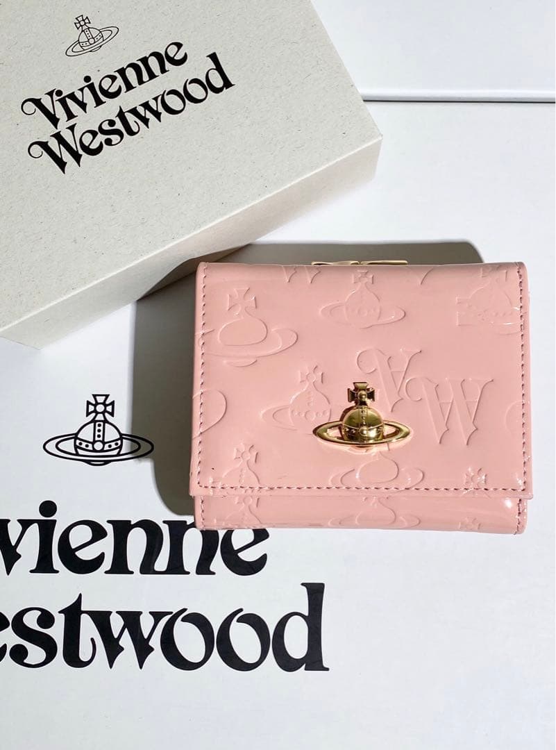 可愛いピンク色三つ折り財布51150002
