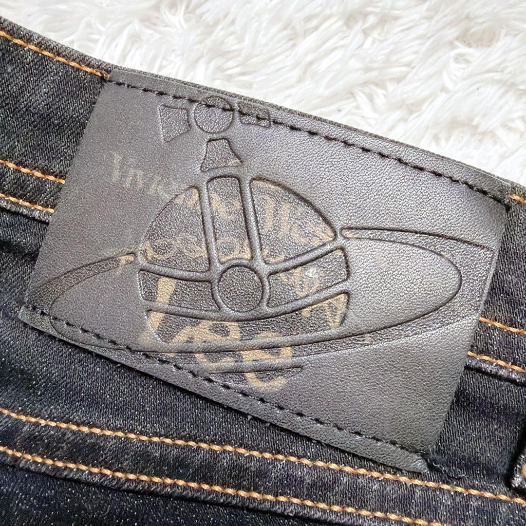 極美品 ヴィヴィアンウエストウッド Lee デニム ビッグオーブ 刺繍　コラボ