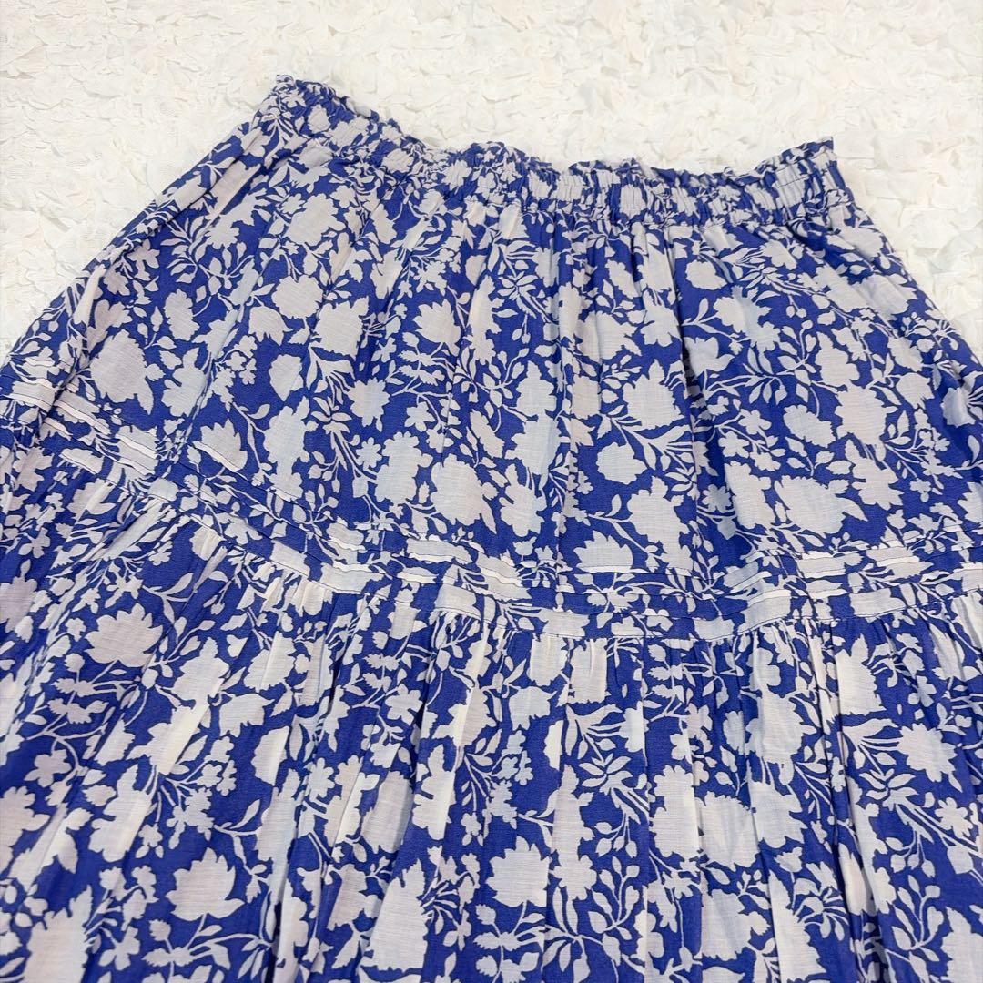 美品⭐︎コットンボイルクリンクルティアードスカート［A78］