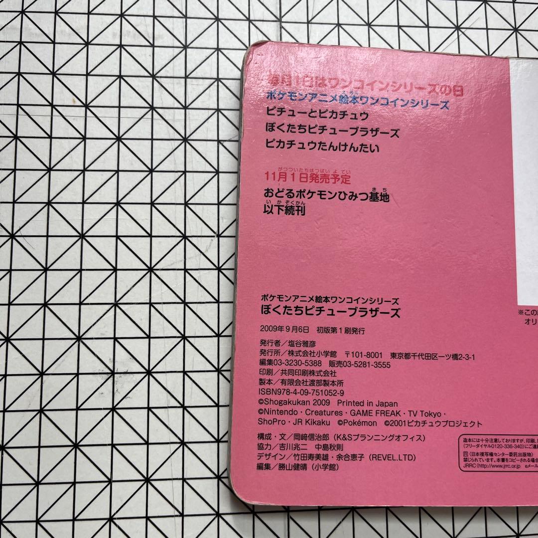 絵本　ぼくたちピチューブラザーズ ポケットモンスター