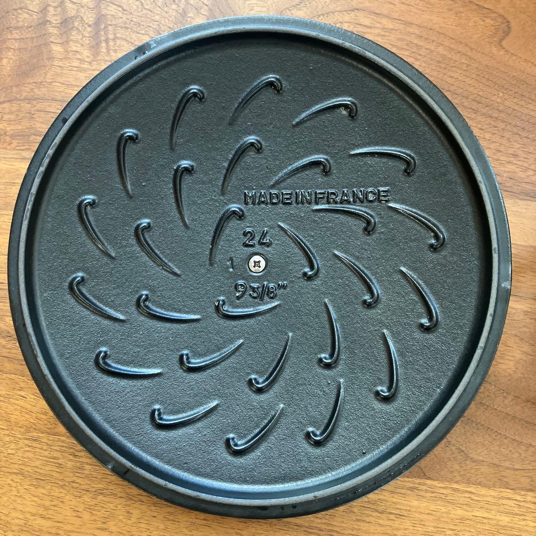 ストウブ STAUBソテーパン 24cm ブラック　ロットナンバーあり　IH対応