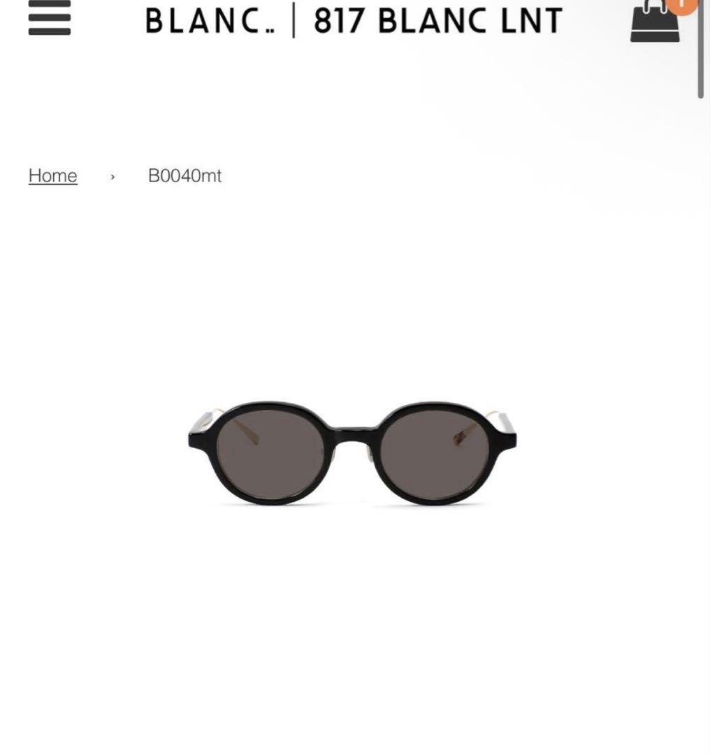 【新品未使用】BLANC.サングラス B0040mt BLACK / M.GRY