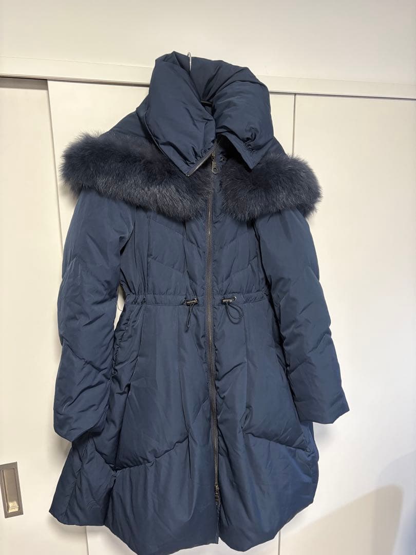 ⭐︎美品⭐︎ルイルエブディック　ファー付きダウンコート ネイビー　ダウン